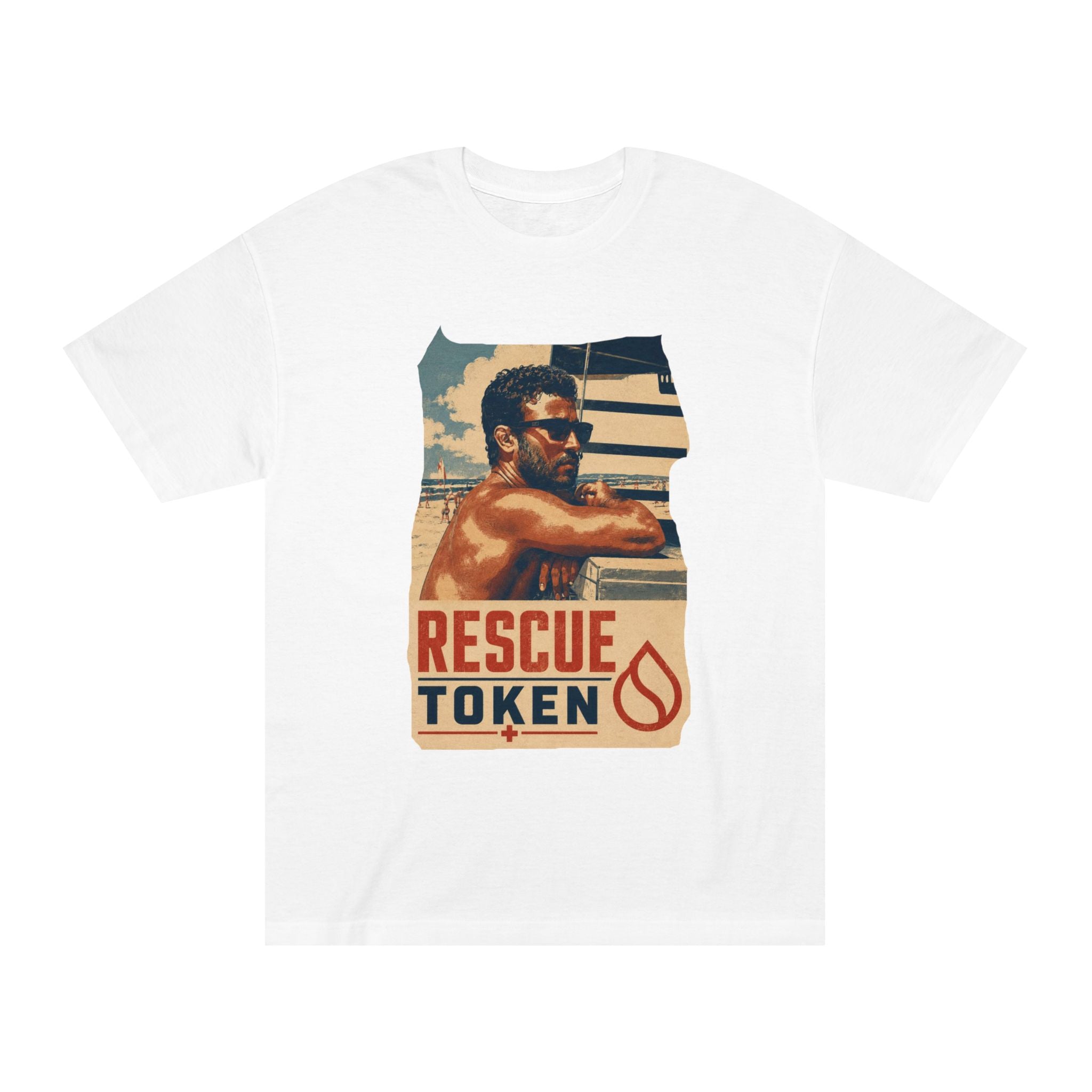 Vintage Lifeguard Beach Graphic T-Shirt