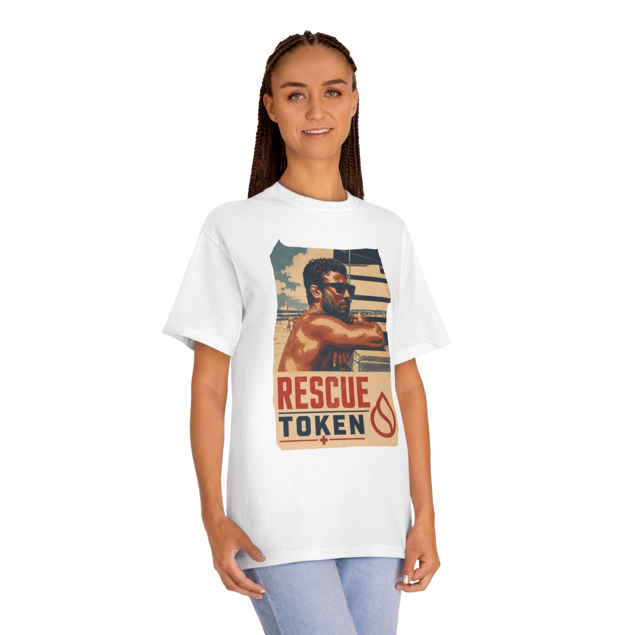 Vintage Lifeguard Beach Graphic T-Shirt