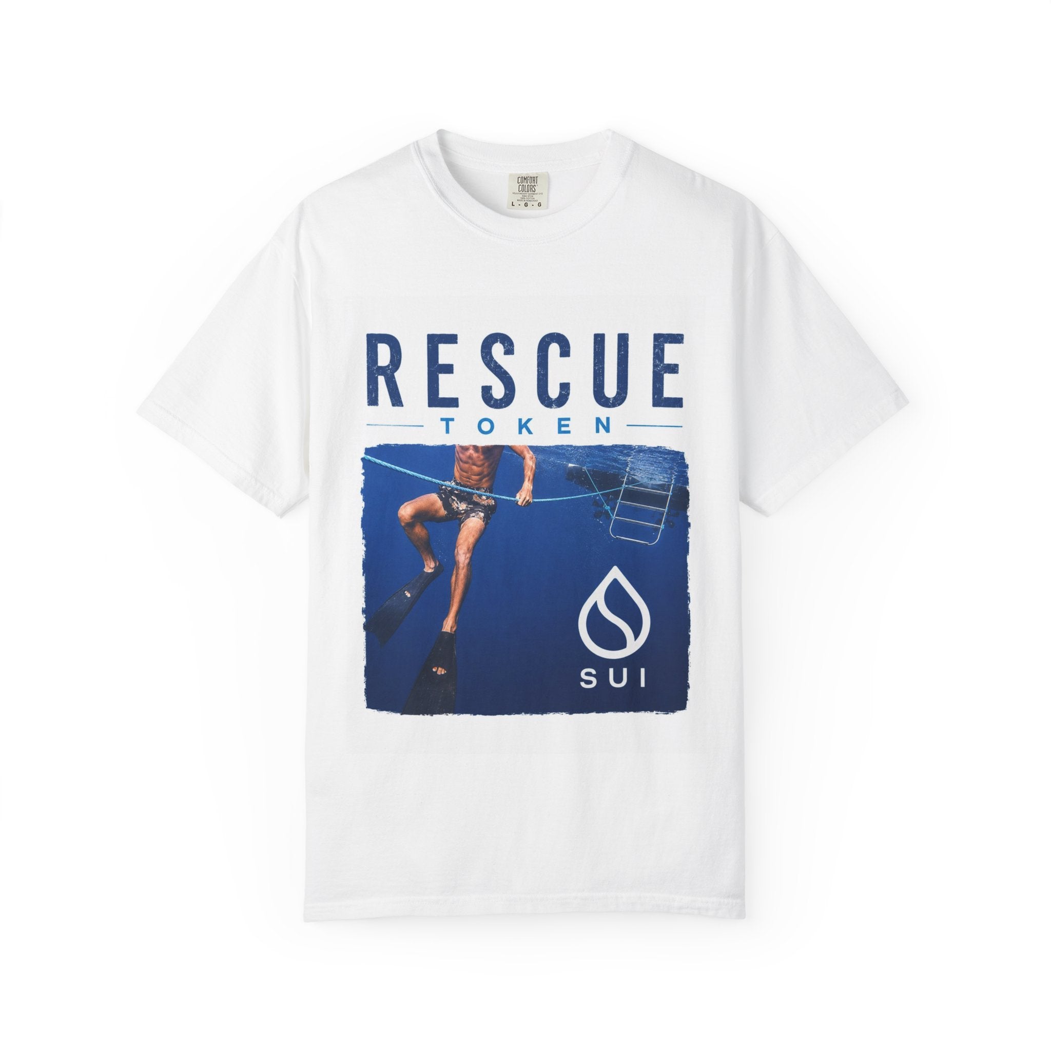 Rescue Token Graphic T-Shirt — Ocean Lifesaver Design